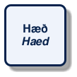 @startuml
!include /build/docs/_plantuml_styles/concept_name.iuml
class "Hæð\n<i>Haed</i>"
@enduml