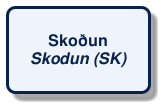 @startuml
!include /build/docs/_plantuml_styles/concept_name.iuml
class "Skoðun\n<i>Skodun (SK)</i>"
@enduml